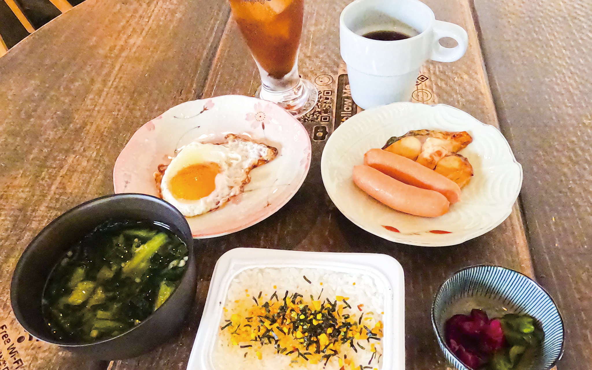 あびゃん朝食メニュー